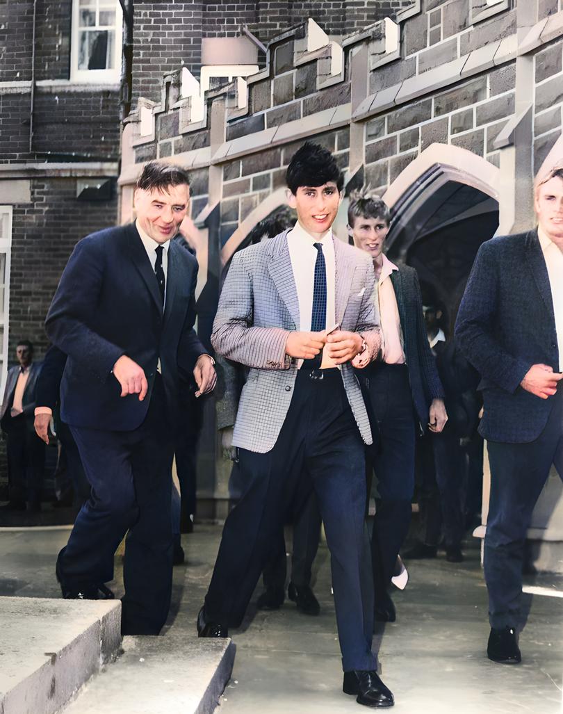 The start of Prince Charles first visit to Geelong Grammar School , Victoria