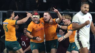 The Wallabies pulled off the upset against England.