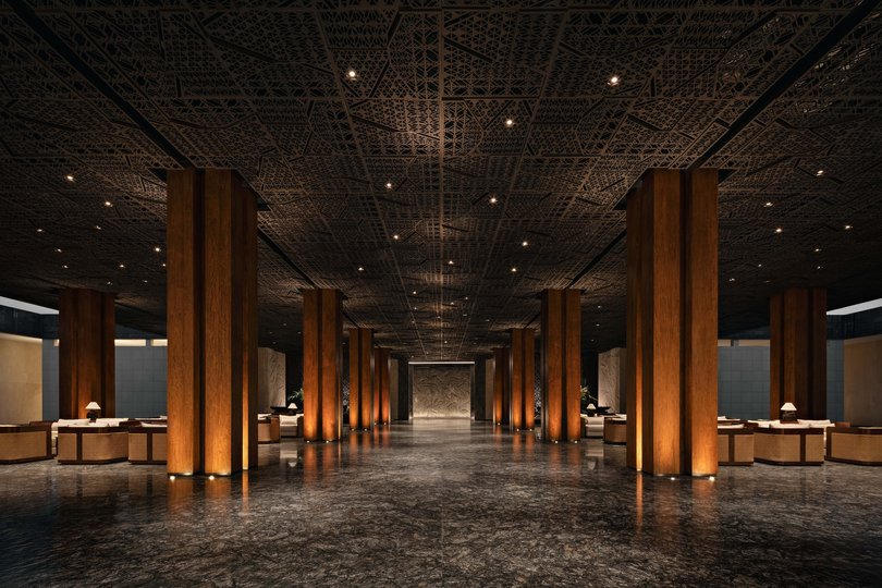 A dramatic public area.