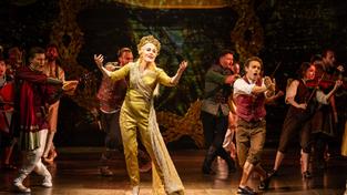 Jemma Rix, centre, as Galadriel in The Lord Of The Rings - A Musical Tale.