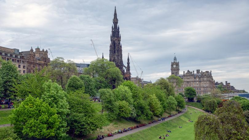 Princes Street Gardens, Edinburgh, Scotland.