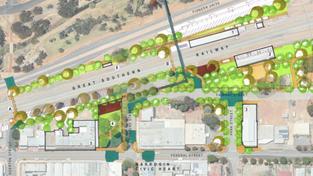 The railway precinct pathway will safely connect pedestrians to both the Narrogin township and the Narrogin and Dryandra visitor centre across the Great Southern railway. The Shire of Narrogin received a $50,000 funding boost to their railway precinct pathway project on Friday morning to build a crossing and public space for residents and visitors to the region.