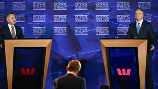 The climate change and energy debate between Labor’s Chris Bowen and the coalition’s Ted O’Brien was a snippy affair. NewsWire / Martin Ollman