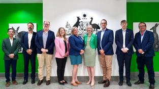 The Australian and New Zealand trade delegation in Vietnam.